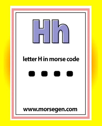 Titik H sa Morse Code