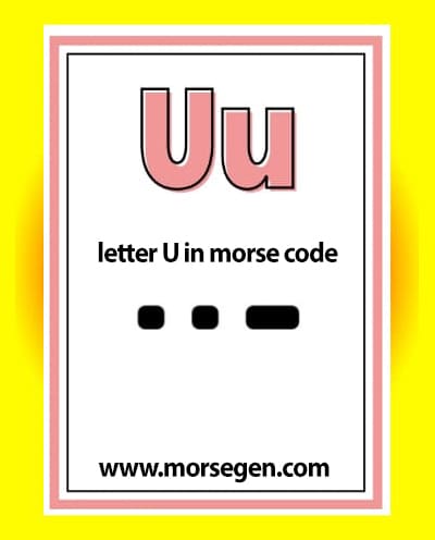 Titik U sa Morse Code